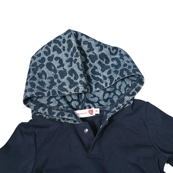 Boy - Blue Leopard Print Denim Set I Love Ali