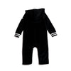 Baby - Hooded Black Velour Set Ali Affordable
