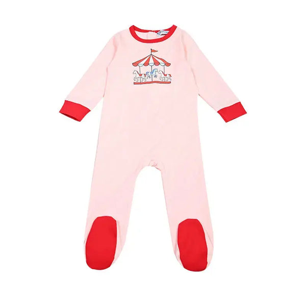 Baby - Kids Circus Carousel Knit Long Sleeve Pajama Set Barcali