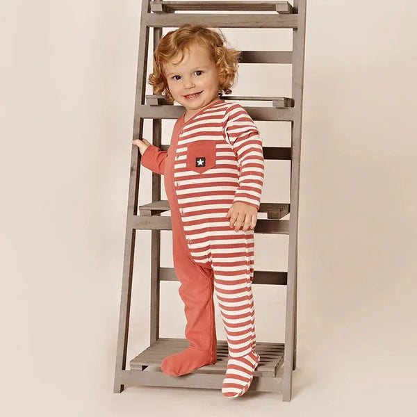 Baby - Half Striped Pajama(Red/Green) Ali Affordable