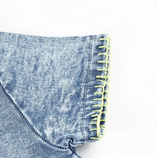 Boy - Indigo Embroidered Denim set