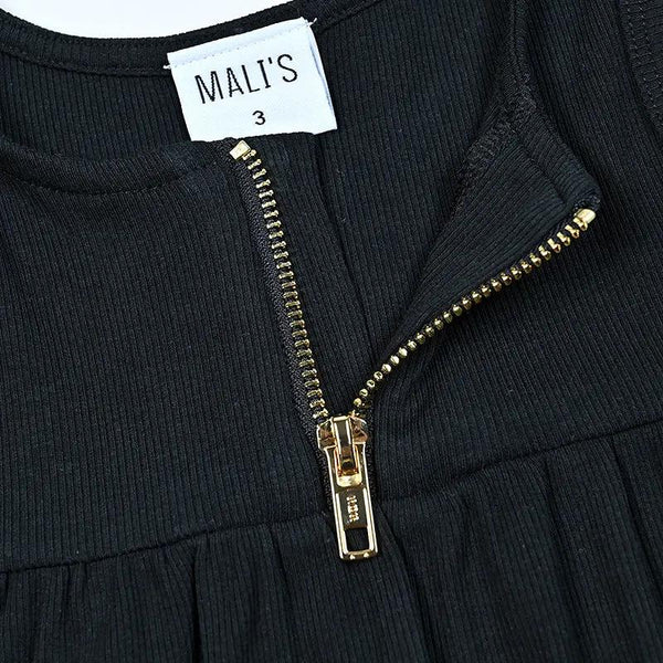 Baby - Black Ribbed Set(Sleeveless & Long Sleeve) Ali Mali