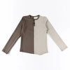 Boy-Khaki and Earthy Colorblocked Set(Short-sleeve/Long-sleeve) Ali Affordable