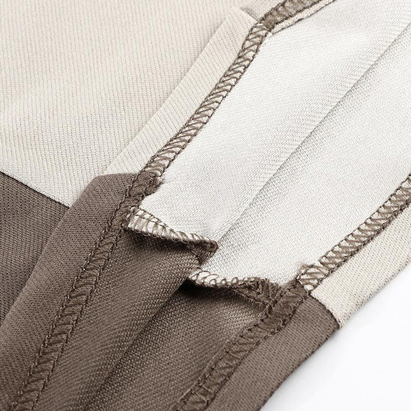 Boy-Khaki and Earthy Colorblocked Set(Short-sleeve/Long-sleeve) Ali Affordable