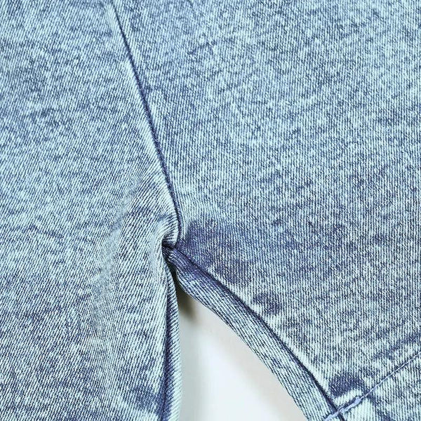 - Pink and White Contrast color Denim Set Ali Mali