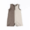 Baby-Khaki and earthy Colorblocked Set(Romper/Bubble Romper) Fanta Garment Corporation