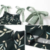 Boy - Mint Green Botanical Leaf Print Set