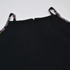Girl - Black Beaded Strap Girls Maxi Pinafore Dress I Love Ali