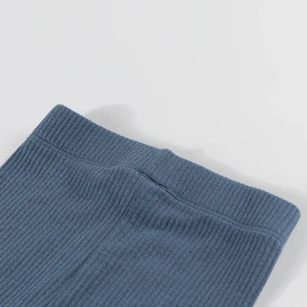 Baby-Denim&Ribbed Wrap Set Bloom Baby Official Store