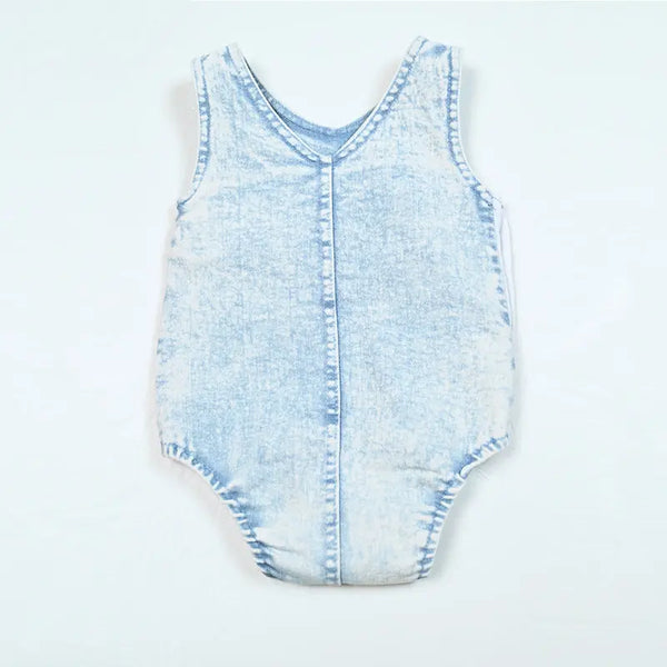 - Pink and White Contrast color Denim Set Ali Mali