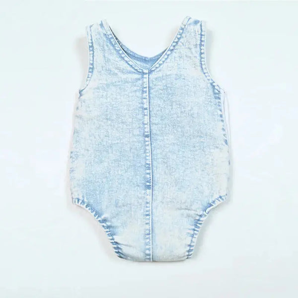 - Pink and White Contrast color Denim Set Ali Mali