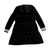 Girl - Hooded Black Velour Set Ali Affordable