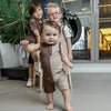 Boy-Khaki and Earthy Colorblocked Set(Short-sleeve/Long-sleeve) Ali Affordable