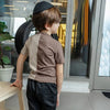 Boy-Khaki and Earthy Colorblocked Set(Short-sleeve/Long-sleeve) Ali Affordable