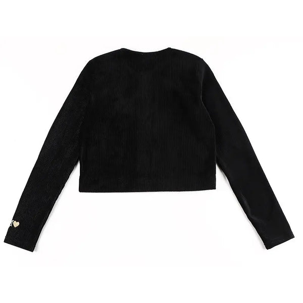 Lady - Black Plaid Corduroy Set Ali Mali