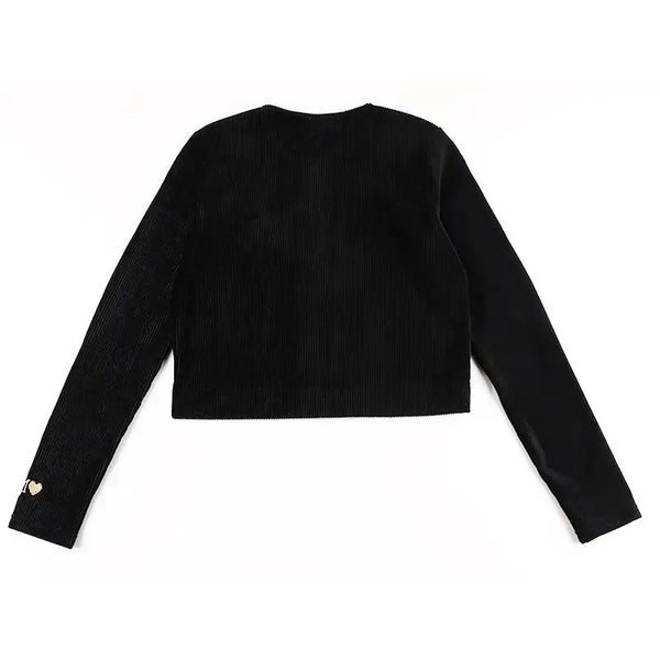 Lady - Black Plaid Corduroy Set Ali Mali
