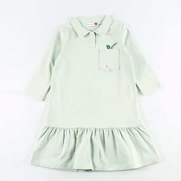 Girl - Mint Green Leaves set(Skirt set & Dress) I Love Ali