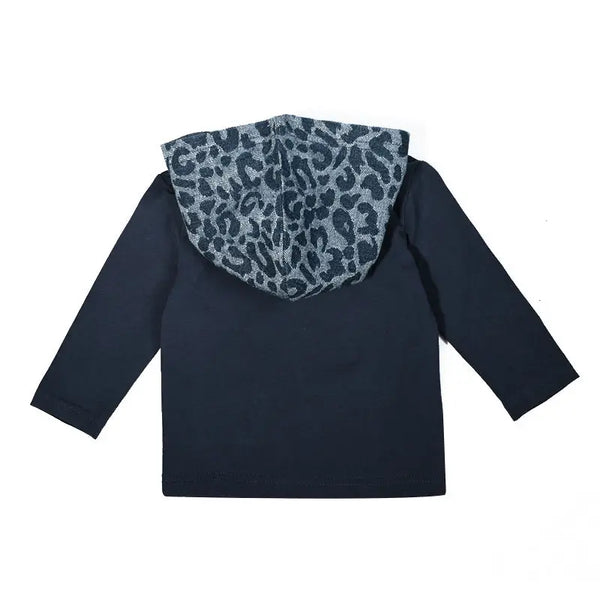 Boy - Blue Leopard Print Denim Set I Love Ali