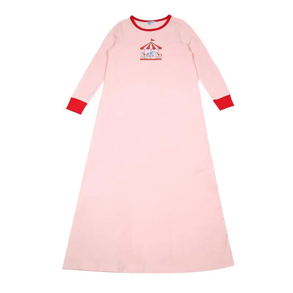Girl - Kids Circus Carousel Knit Long Sleeve Pajama Set Barcali