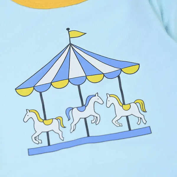 Baby - Kids Circus Carousel Knit Long Sleeve Pajama Set Barcali