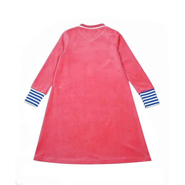 Girl - Mail Logo Blue and Pink Velvet Strip Set