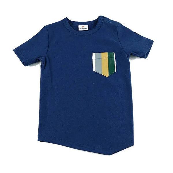 Boy-Striped Pocket set(short sleeves/long sleeves) Fanta Garment Corporation