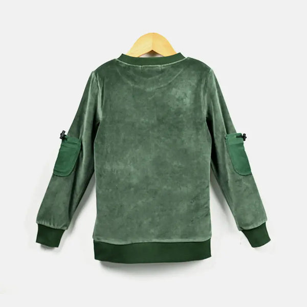 Boy - Dark Green Velvet Set I Love Ali