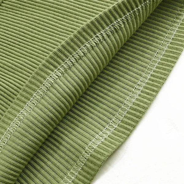 Girl-Sage Ribbed Set Ali Affordable