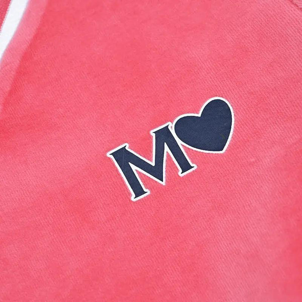 Baby - Mail Logo Blue and Pink Velvet Strip Set