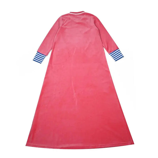 Girl - Mail Logo Blue and Pink Velvet Strip Set Ali Mali