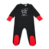 Baby - Black Base with Red Cuffs Cartoon Print Sleepwear Set Ali Mali