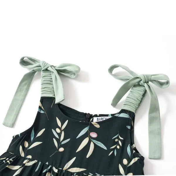 Boy - Mint Green Botanical Leaf Print Set