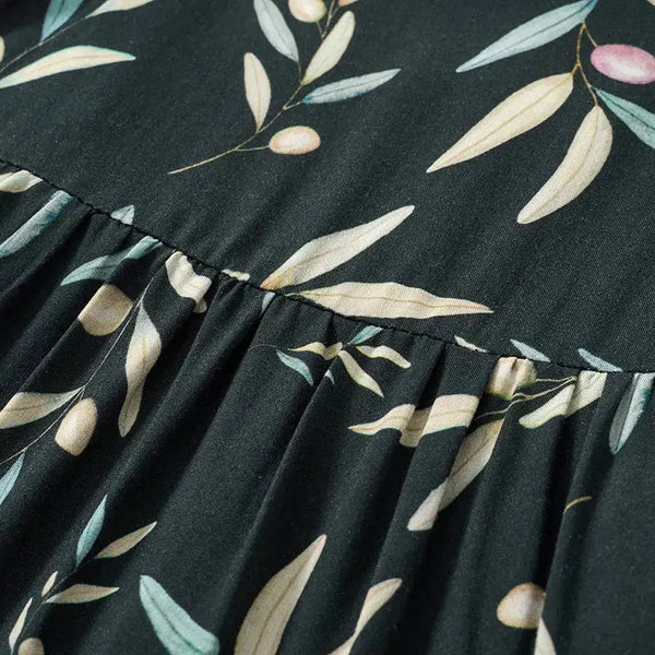 Boy - Mint Green Botanical Leaf Print Set