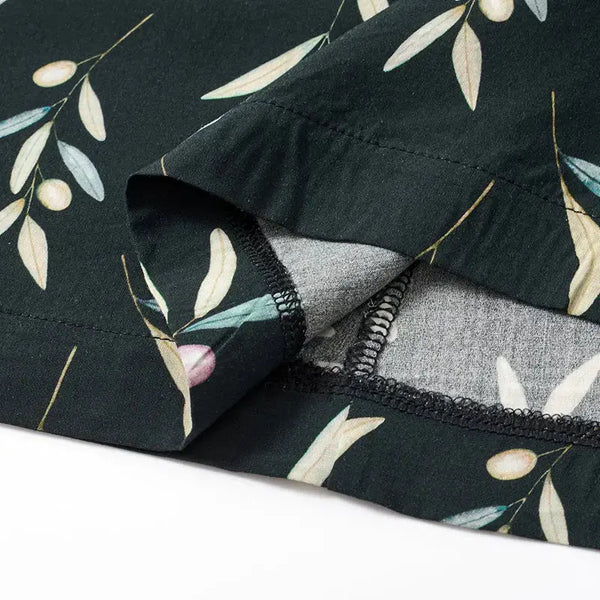 Boy - Mint Green Botanical Leaf Print Set