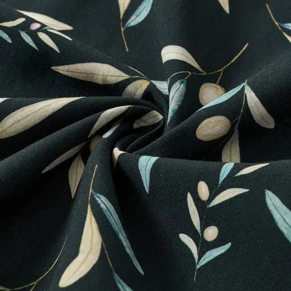 Boy - Mint Green Botanical Leaf Print Set