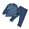 Navy Floral Collar Shabbos Set Bloom Kids Family-fashion