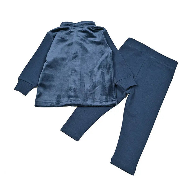 Navy Floral Collar Shabbos Set Bloom Kids Family-fashion