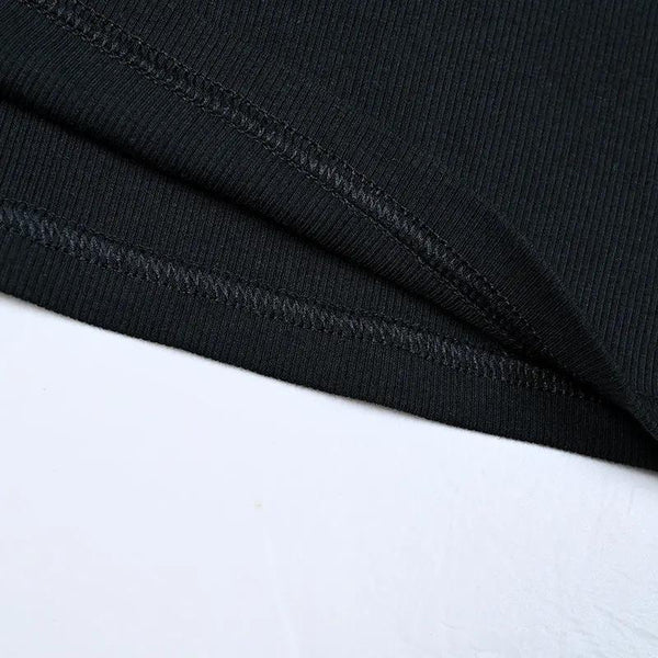 Girl - Black Ribbed Dress Set Ali Mali