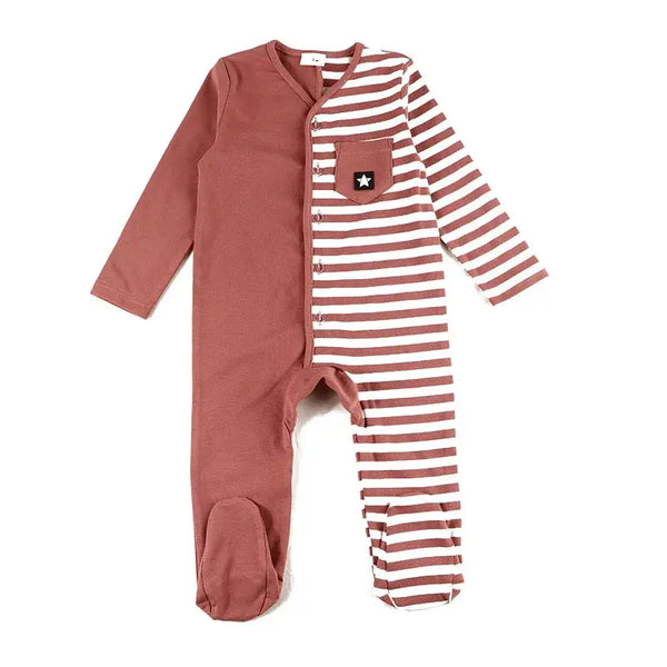 Baby - Half Striped Pajama(Red/Green) Ali Affordable