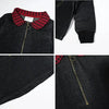 Boy - Red Plaid & Black Denim Set Ali Plus