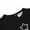 Baby - Black Base with Red Cuffs Cartoon Print Sleepwear Set Ali Mali