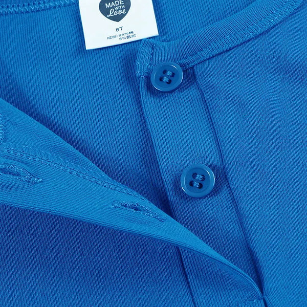 Boy-White Ribbed Sky Blue Set Fanta Garment Corporation