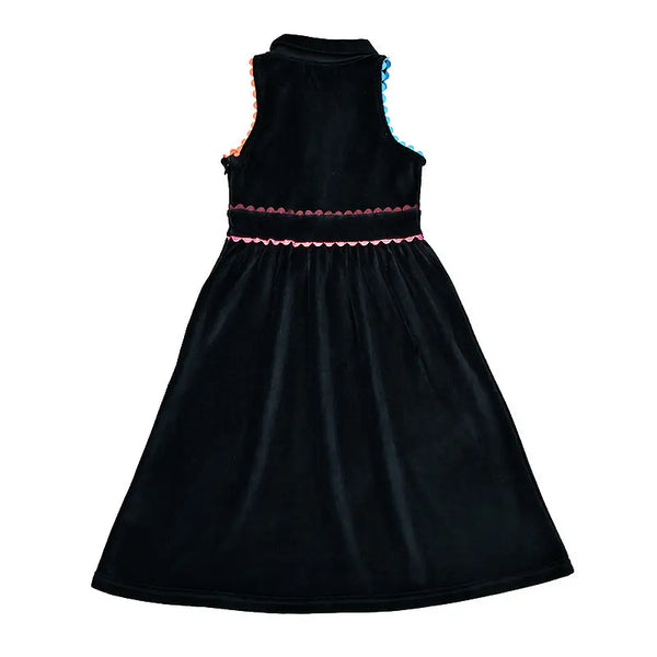 סט שבת עם שוליים שחורים - ילדה