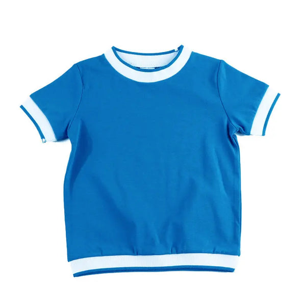 Boy-White Ribbed Sky Blue Set Fanta Garment Corporation