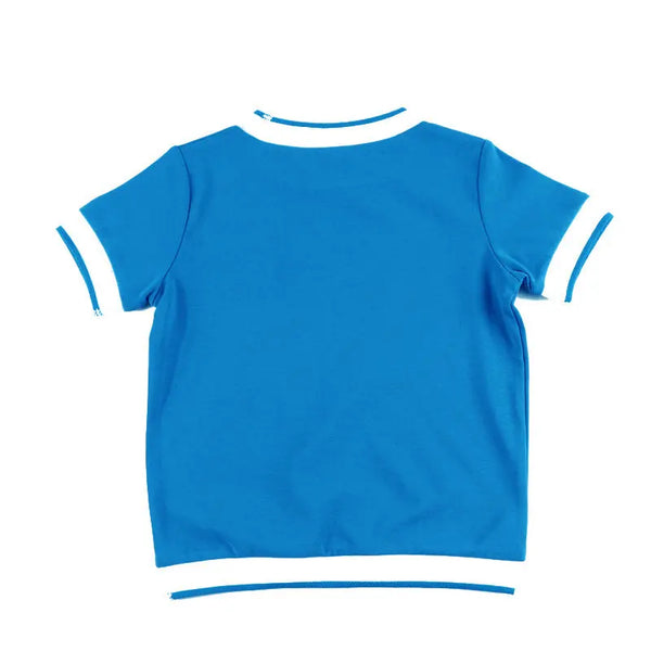 Boy-White Ribbed Sky Blue Set Fanta Garment Corporation