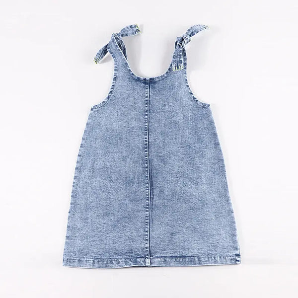Girl - Indigo Embroidered Denim Set Ali Plus