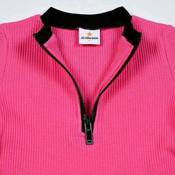 Girl - Blush and Sand Ribbed Set (Pink / Sand) Ali Affordable