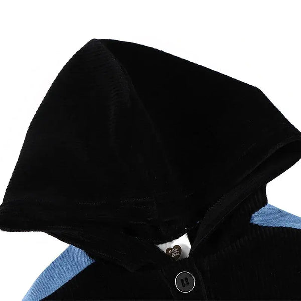 Boy-Corduroy Denim Panel set Ali Affordable