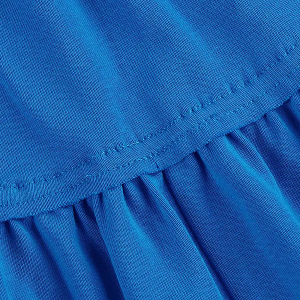 Girl - White Ribbed Sky Blue Set Ali Mali