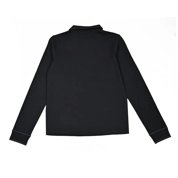 Lady - Contrast Stitch Zip Collar Youth Dress Set I Love Ali